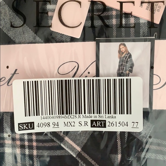 COPY - NWT Victoria’s Secret Valentines Day Pink Black PJ - Picture 3 of 7